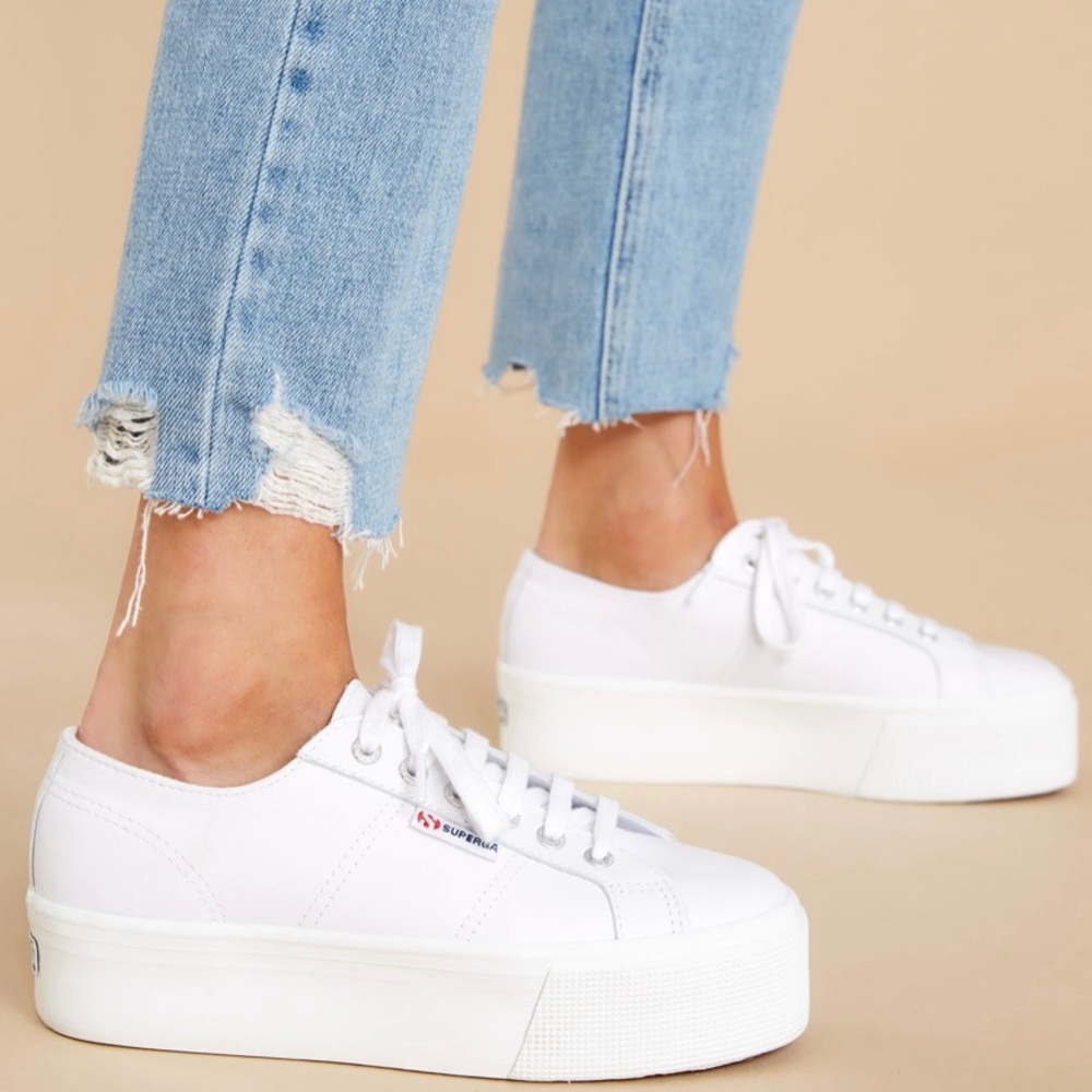 Superga Women's 2790-Nappa Sneaker White Leather